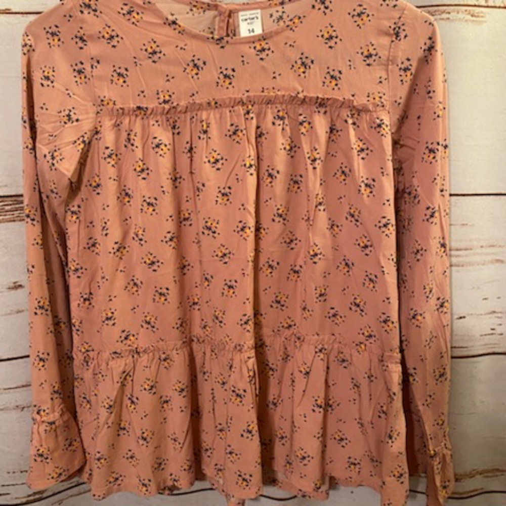 BNWT Carter's Girls Ruffle top